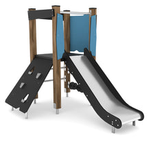 Load image into Gallery viewer, Wooden 1 playground slide 90 public use
