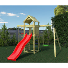 Load image into Gallery viewer, Gaia 1 climbing frame with swing and slide
