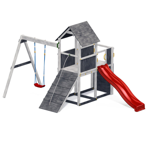 Carol 3 Gray White playground with slide