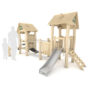 Robinia playground two towers for public use