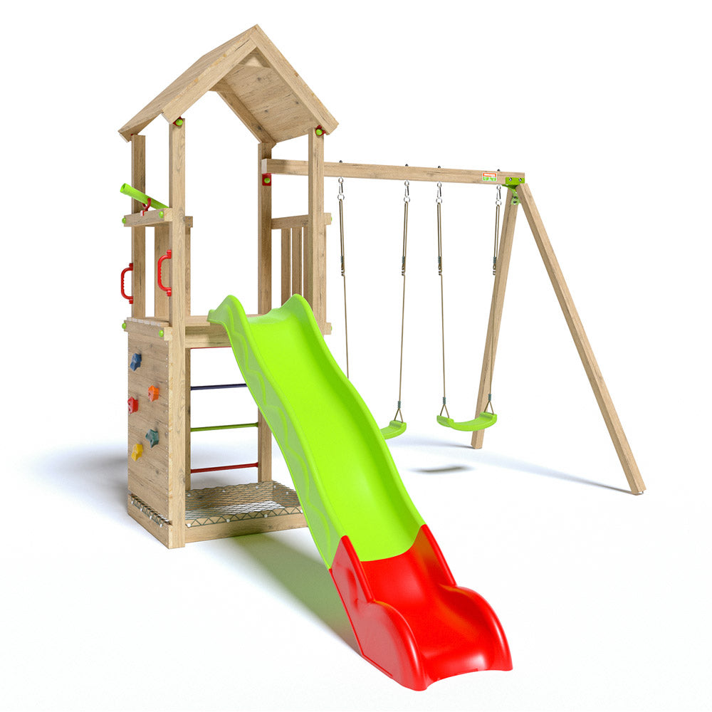Smart Explorer playground with climbing wall and slide