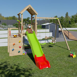 Ultra Explorer playground with climbing wall and  slide