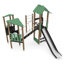 Load image into Gallery viewer, Wooden 8 playground three towers public use
