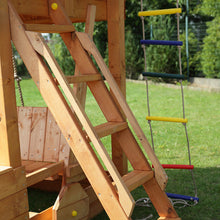 Load image into Gallery viewer, escalera de madera de parque infantil
