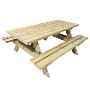 mesa de picnic de madera