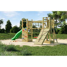 Load image into Gallery viewer, Parque infantil para jardín con puente de cuerdas
