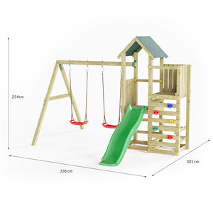 Parque infantil con medidas generales para casa